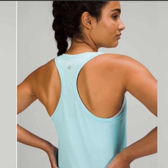 Lululemon Swiftly Tech Racerback Tank Top 2.0 Stretch 2022 Race Run Light Blue - Picture 9 of 11